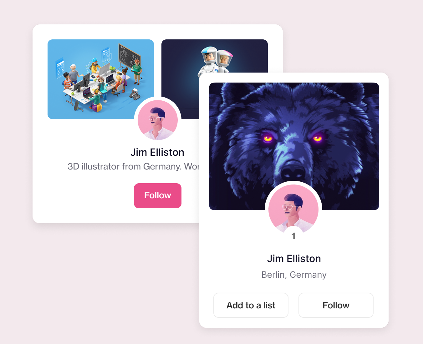 Image of Dribbble website