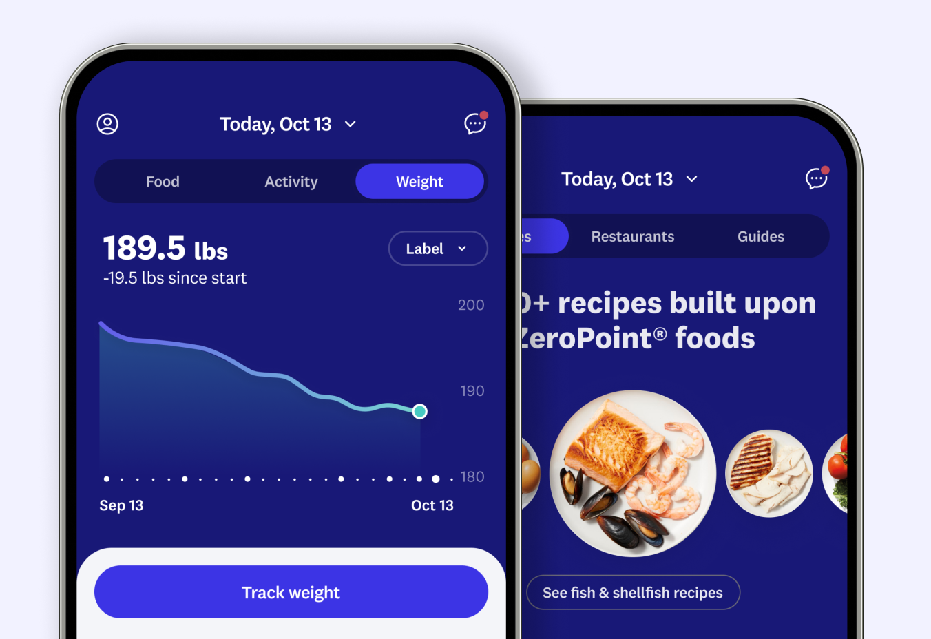 Image of WeightWatchers mobile app